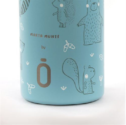 BOTELLA TÉRMICA RUNBOTT ·350ML MARTA MUNTÉ ANIMALES DEL BOSQUE· - Happy Moments Baby