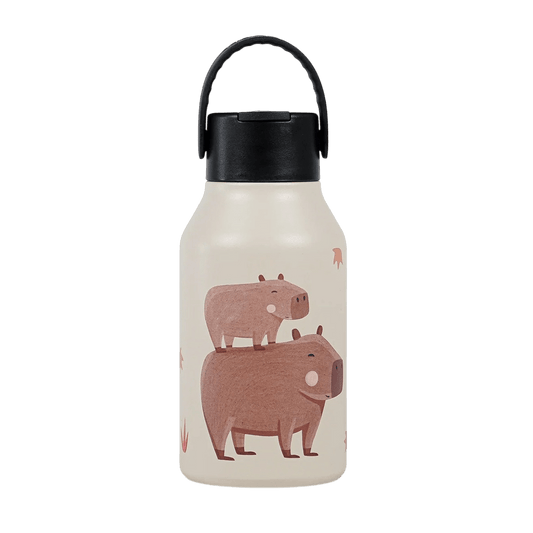 BOTELLA TÉRMICA RUNBOTT ·350ML MARTA MUNTÉ CAPYBARA· - Happy Moments Baby