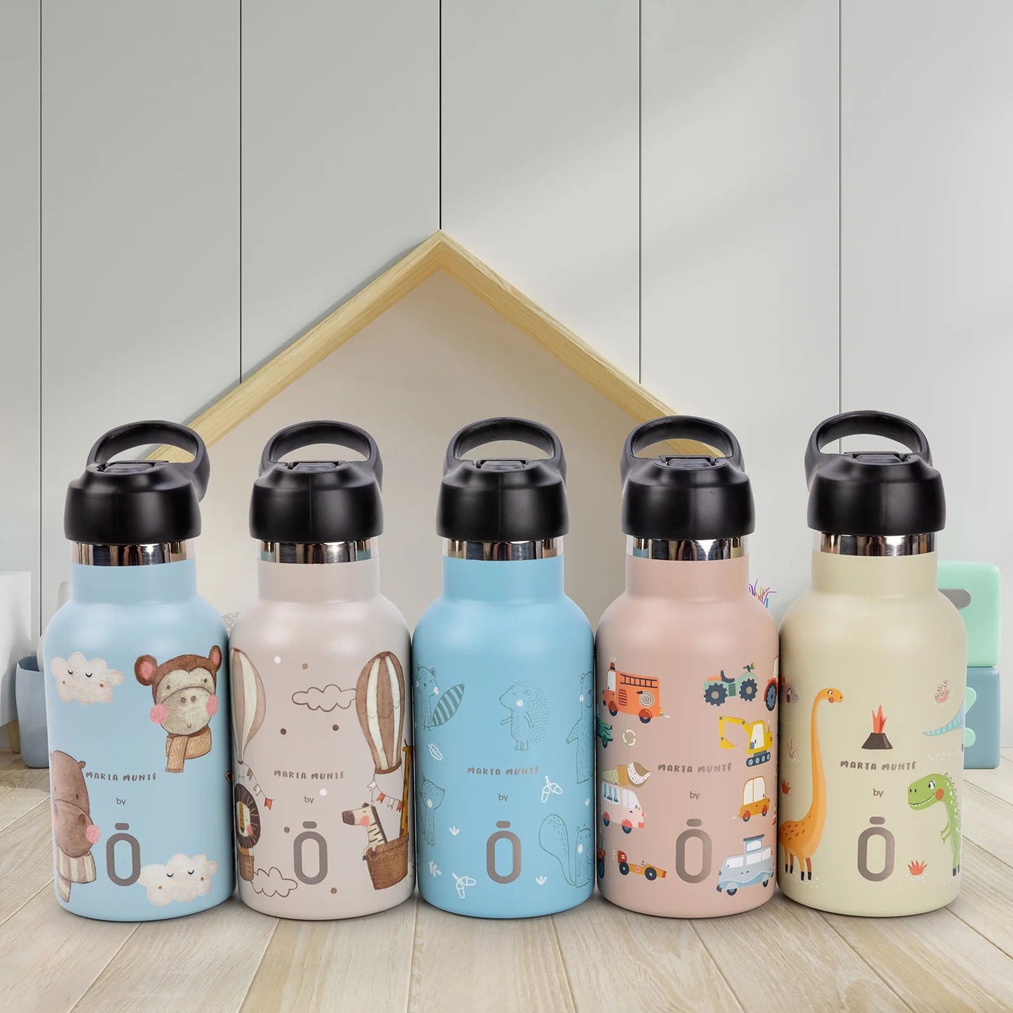 BOTELLA TÉRMICA RUNBOTT ·350ML MARTA MUNTÉ ROAD TOPO· - Happy Moments Baby