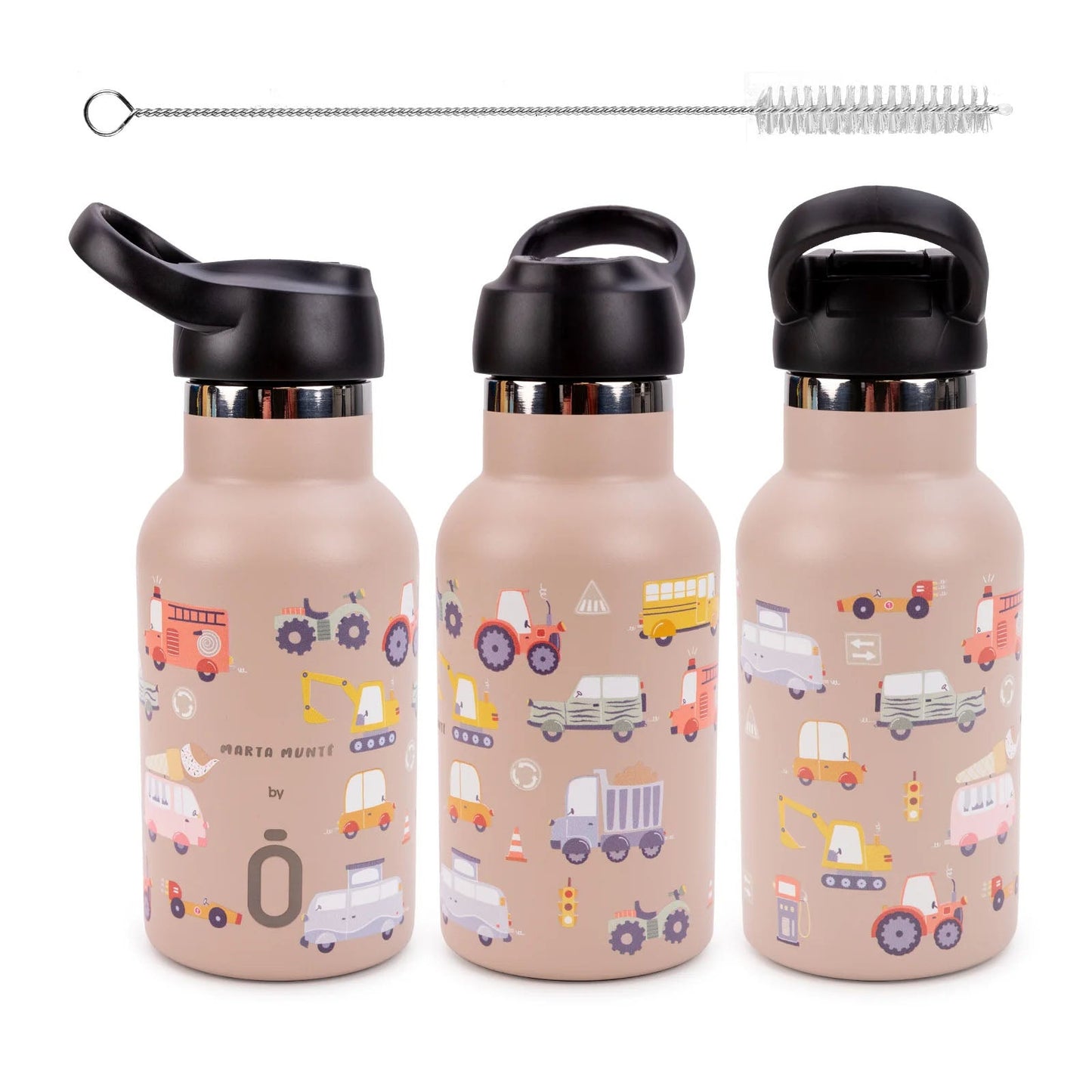 BOTELLA TÉRMICA RUNBOTT ·350ML MARTA MUNTÉ ROAD TOPO· - Happy Moments Baby