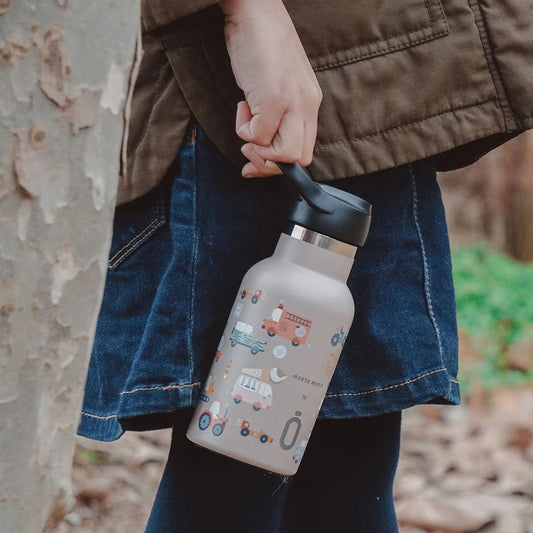 BOTELLA TÉRMICA RUNBOTT ·350ML MARTA MUNTÉ ROAD TOPO· - Happy Moments Baby