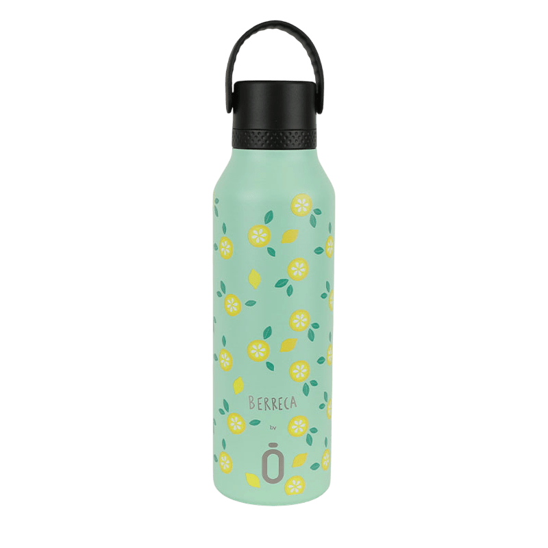 BOTELLA TÉRMICA RUNBOTT Mii ·600ML BERRECA LEMONS· - Happy Moments Baby
