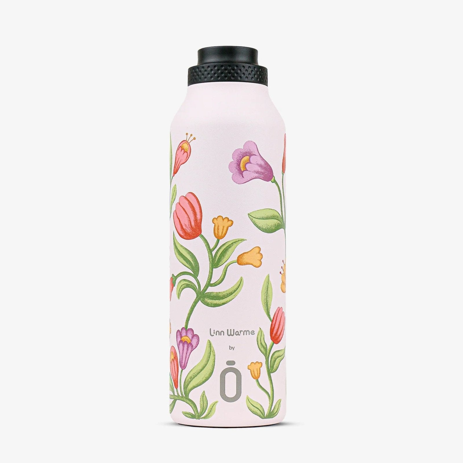 BOTELLA TÉRMICA RUNBOTT Mii ·600ML LINN WARME TULIP BUBBLEGUM· - Happy Moments Baby