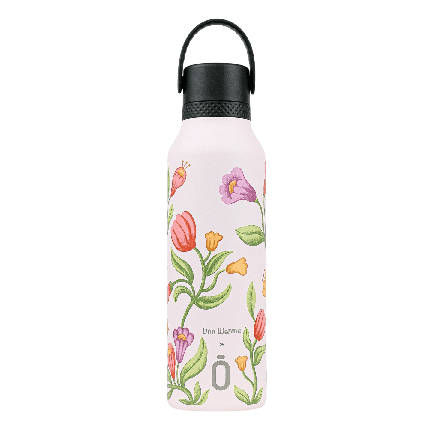 BOTELLA TÉRMICA RUNBOTT Mii ·600ML LINN WARME TULIP BUBBLEGUM· - Happy Moments Baby