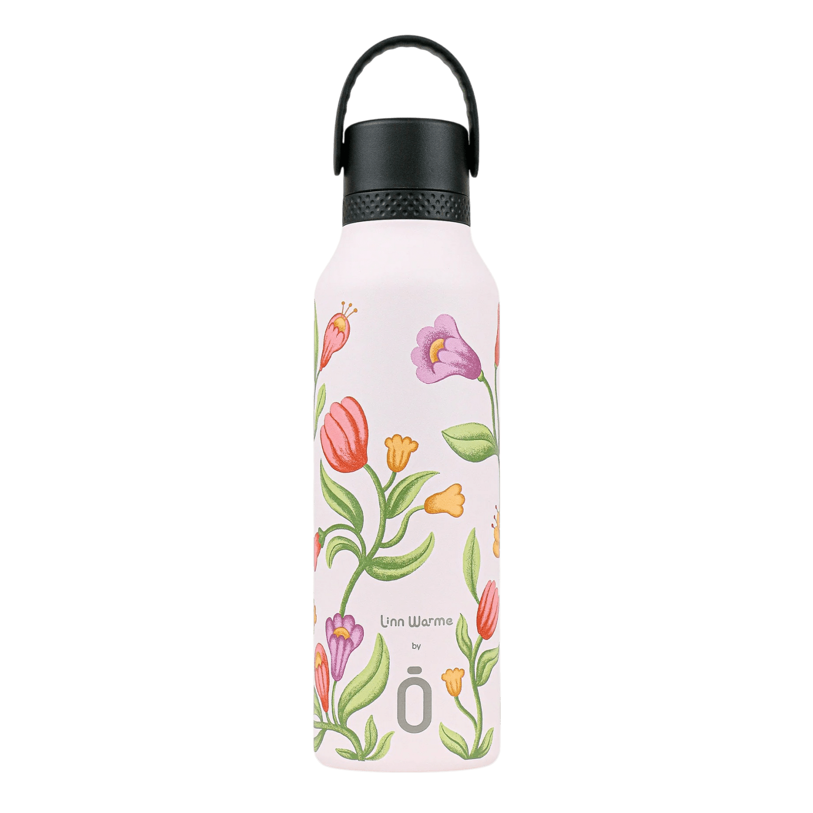 BOTELLA TÉRMICA RUNBOTT Mii ·600ML LINN WARME TULIP BUBBLEGUM· - Happy Moments Baby