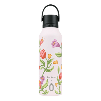 BOTELLA TÉRMICA RUNBOTT Mii ·600ML LINN WARME TULIP BUBBLEGUM· - Happy Moments Baby