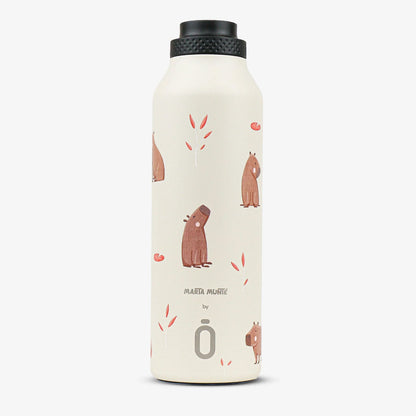 BOTELLA TÉRMICA RUNBOTT Mii ·600ML MARTA MUNTÉ CAPYBARA· - Happy Moments Baby