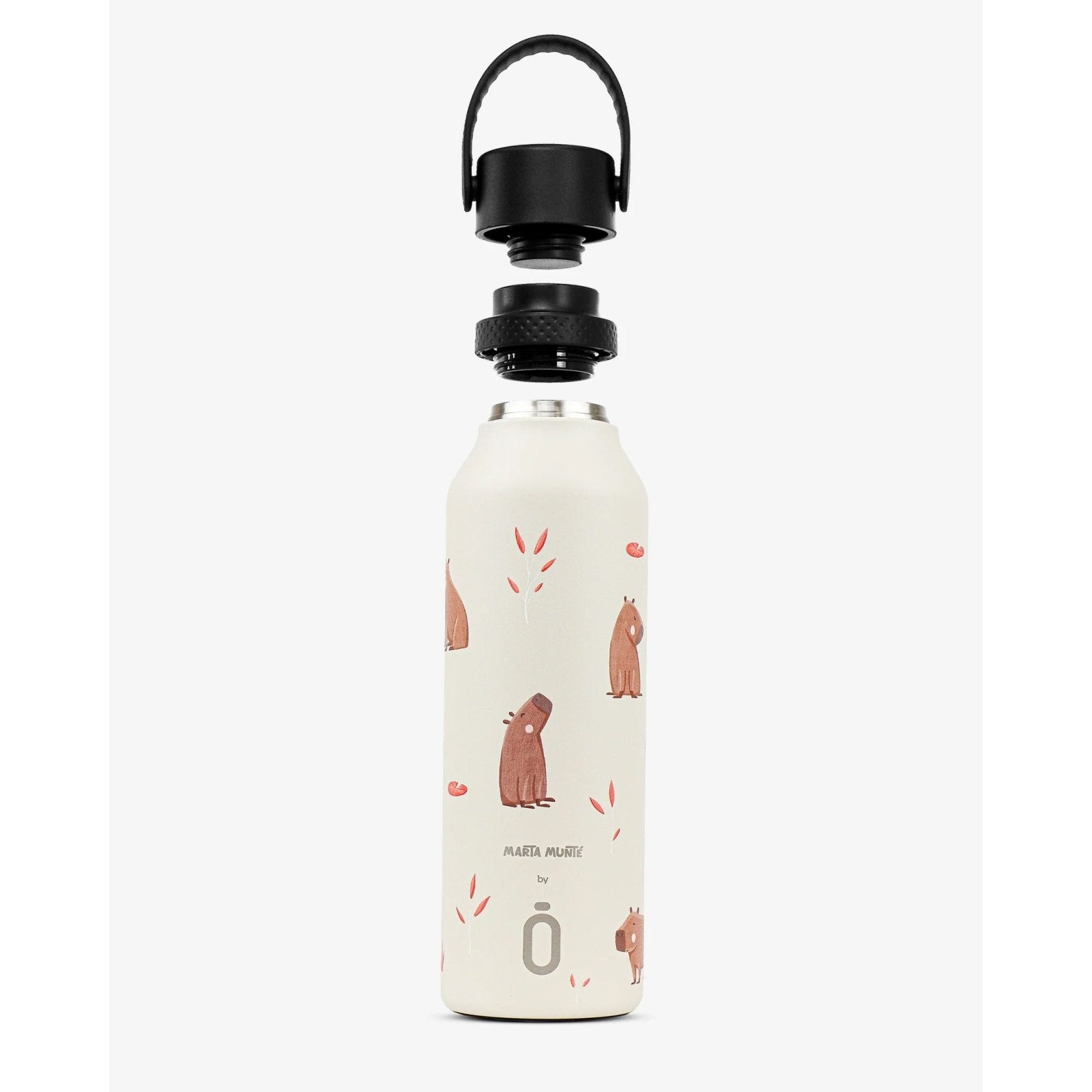 BOTELLA TÉRMICA RUNBOTT Mii ·600ML MARTA MUNTÉ CAPYBARA· - Happy Moments Baby