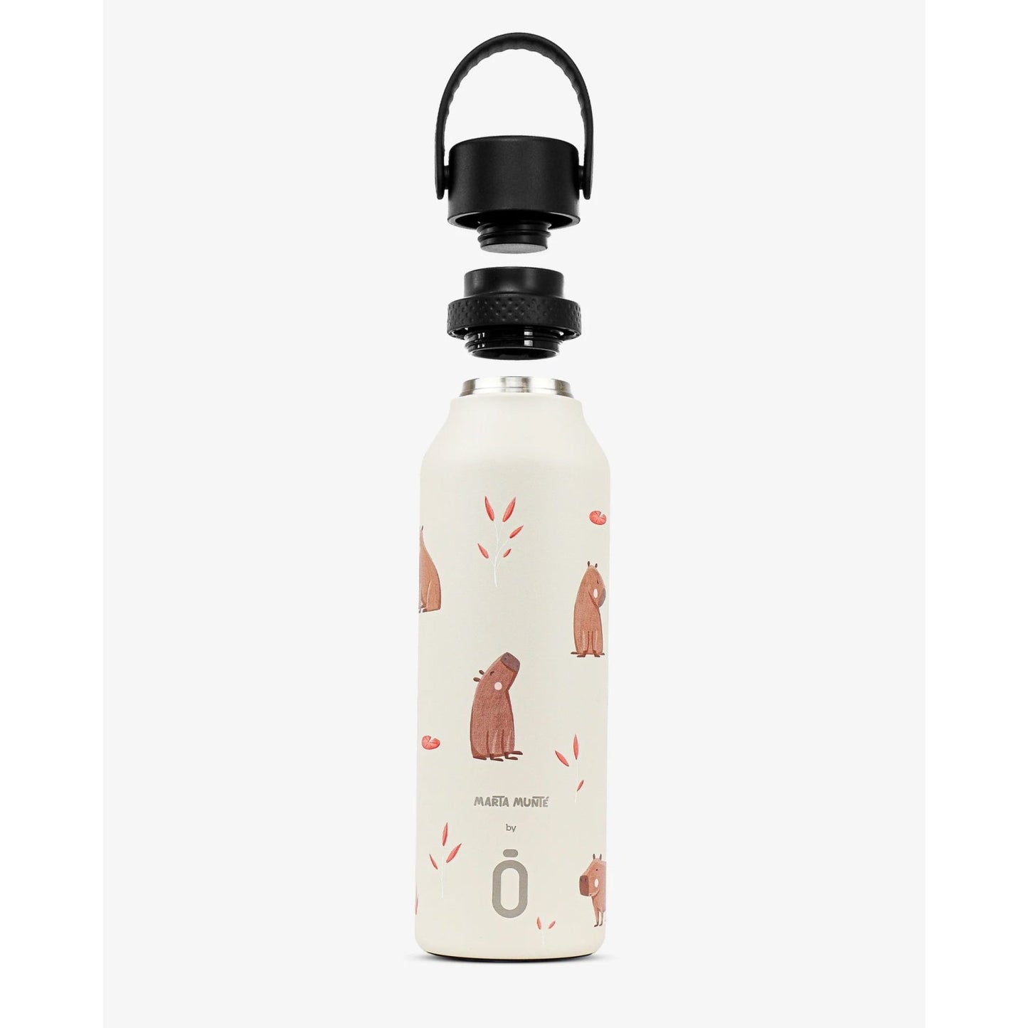 BOTELLA TÉRMICA RUNBOTT Mii ·600ML MARTA MUNTÉ CAPYBARA· - Happy Moments Baby