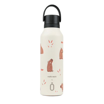 BOTELLA TÉRMICA RUNBOTT Mii ·600ML MARTA MUNTÉ CAPYBARA· - Happy Moments Baby