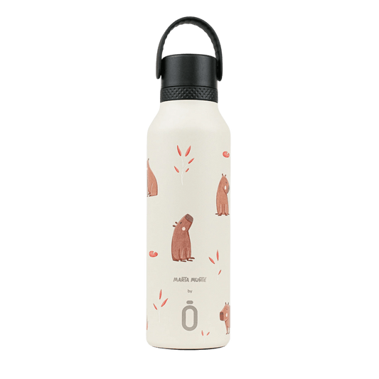 BOTELLA TÉRMICA RUNBOTT Mii ·600ML MARTA MUNTÉ CAPYBARA· - Happy Moments Baby