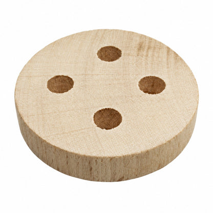 Botón de madera de 5 cm