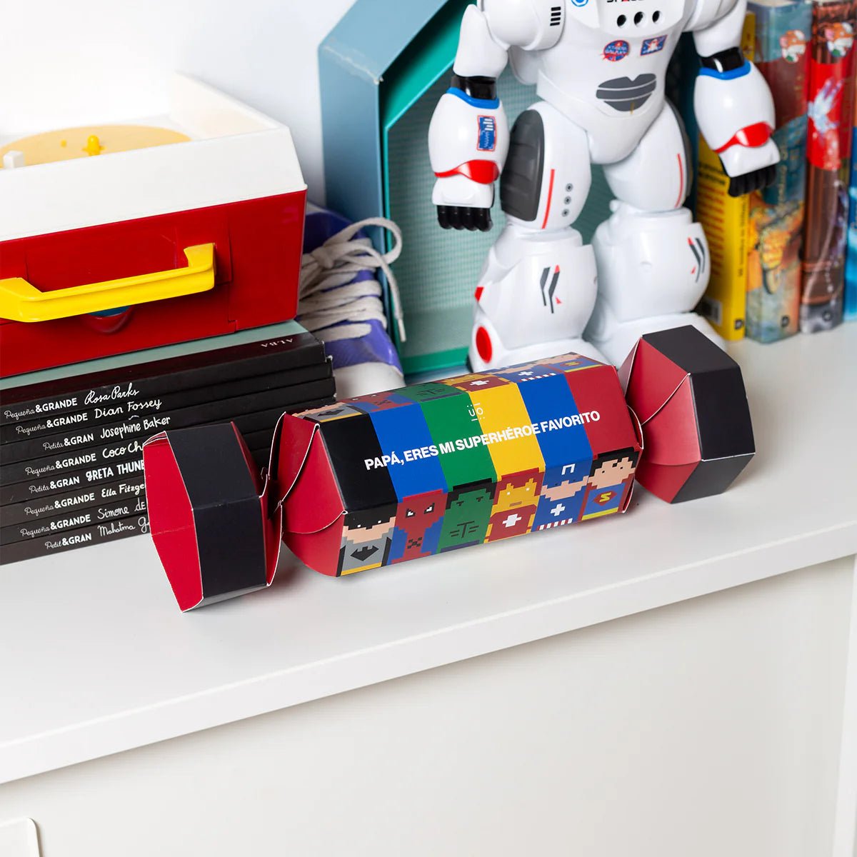 CAJA REGALO CARAMELO ·PAPÁ ERES MI SUPERHÉROE· - Happy Moments Baby