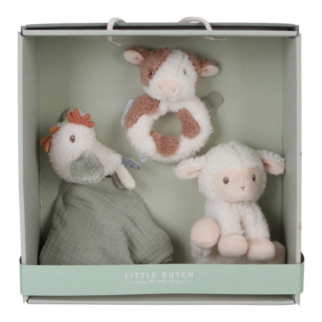 CAJA REGALO JUGUETES DE TELA LITTLE DUTCH ·LITTLE FARM· - Happy Moments Baby