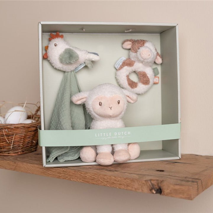 CAJA REGALO JUGUETES DE TELA LITTLE DUTCH ·LITTLE FARM· - Happy Moments Baby