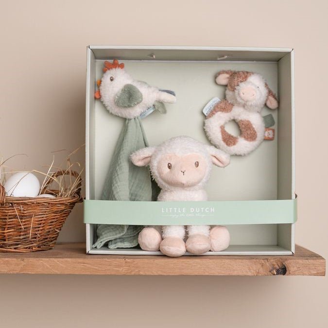 CAJA REGALO JUGUETES DE TELA LITTLE DUTCH ·LITTLE FARM· - Happy Moments Baby