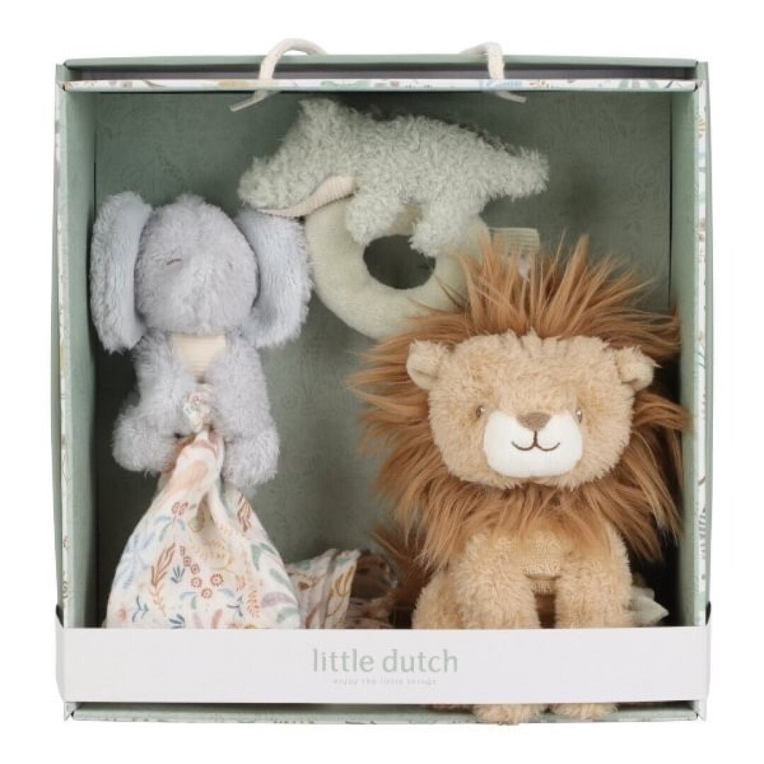 CAJA REGALO JUGUETES DE TELA LITTLE DUTCH ·SAFARI FRIENDS· - Happy Moments Baby