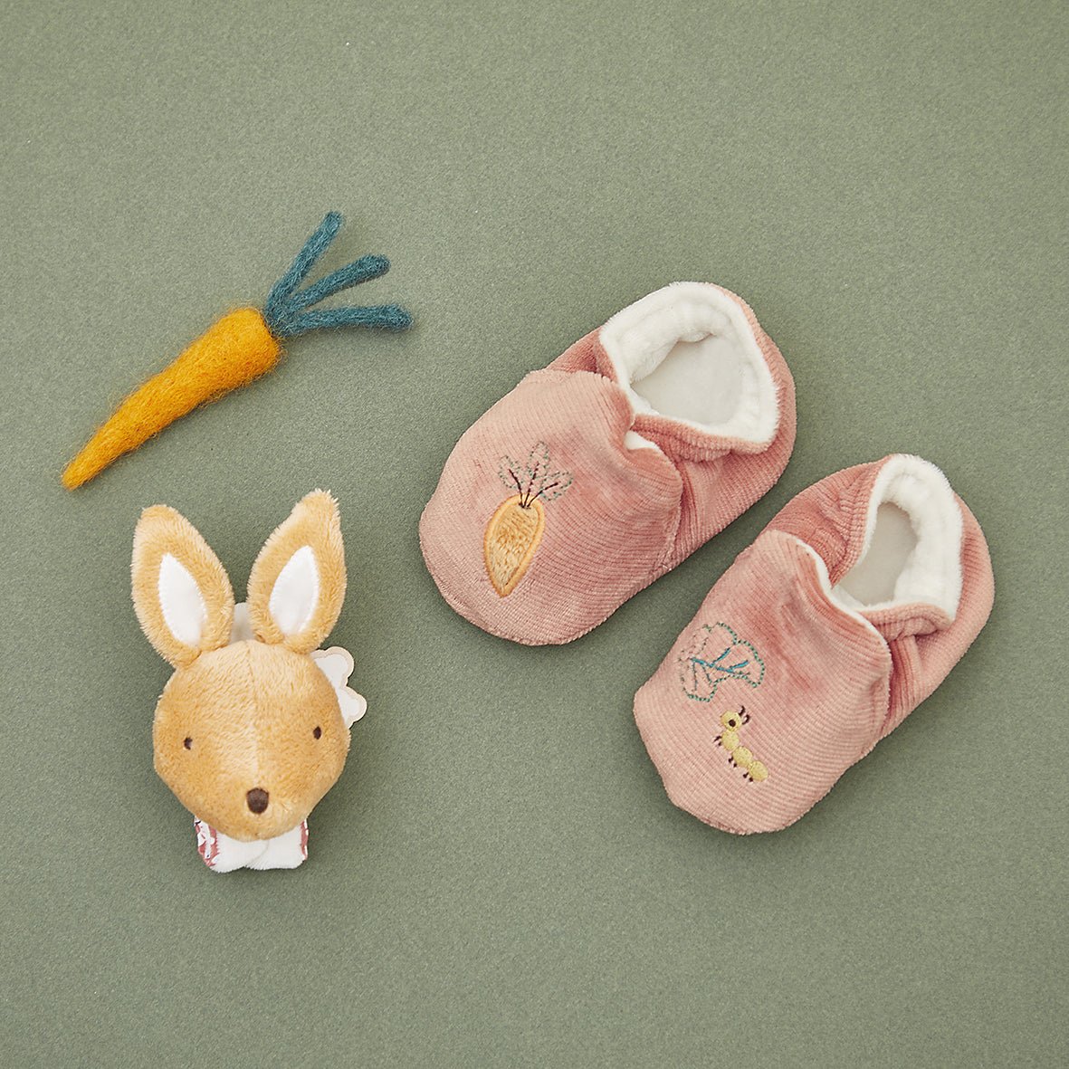 CAJA REGALO KALOO PATUCOS Y SONAJERO DE PULSERA ·CONEJO· - Happy Moments Baby