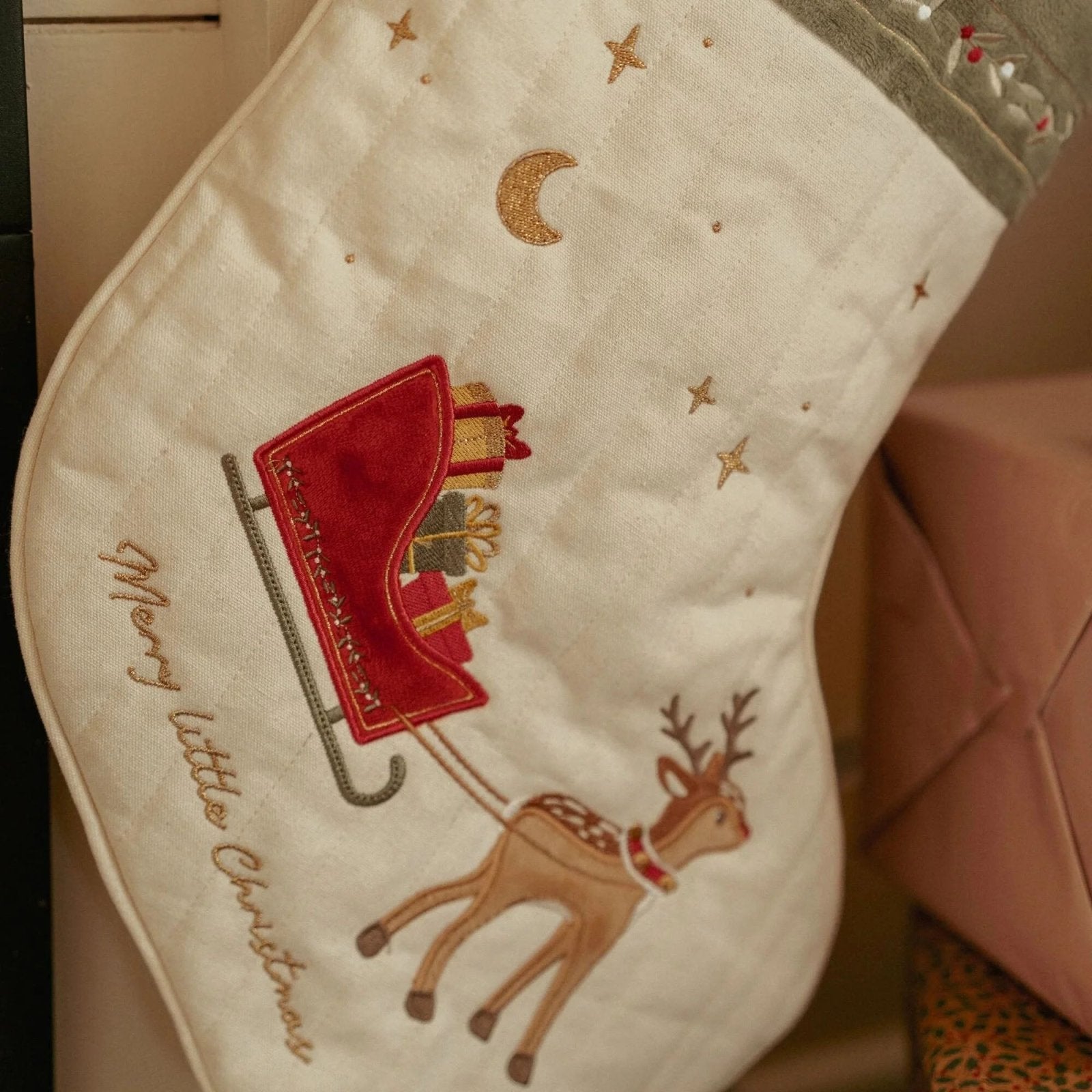 CALCETÍN NAVIDEÑO LITTLE DUTCH PERSONALIZABLE - Happy Moments Baby
