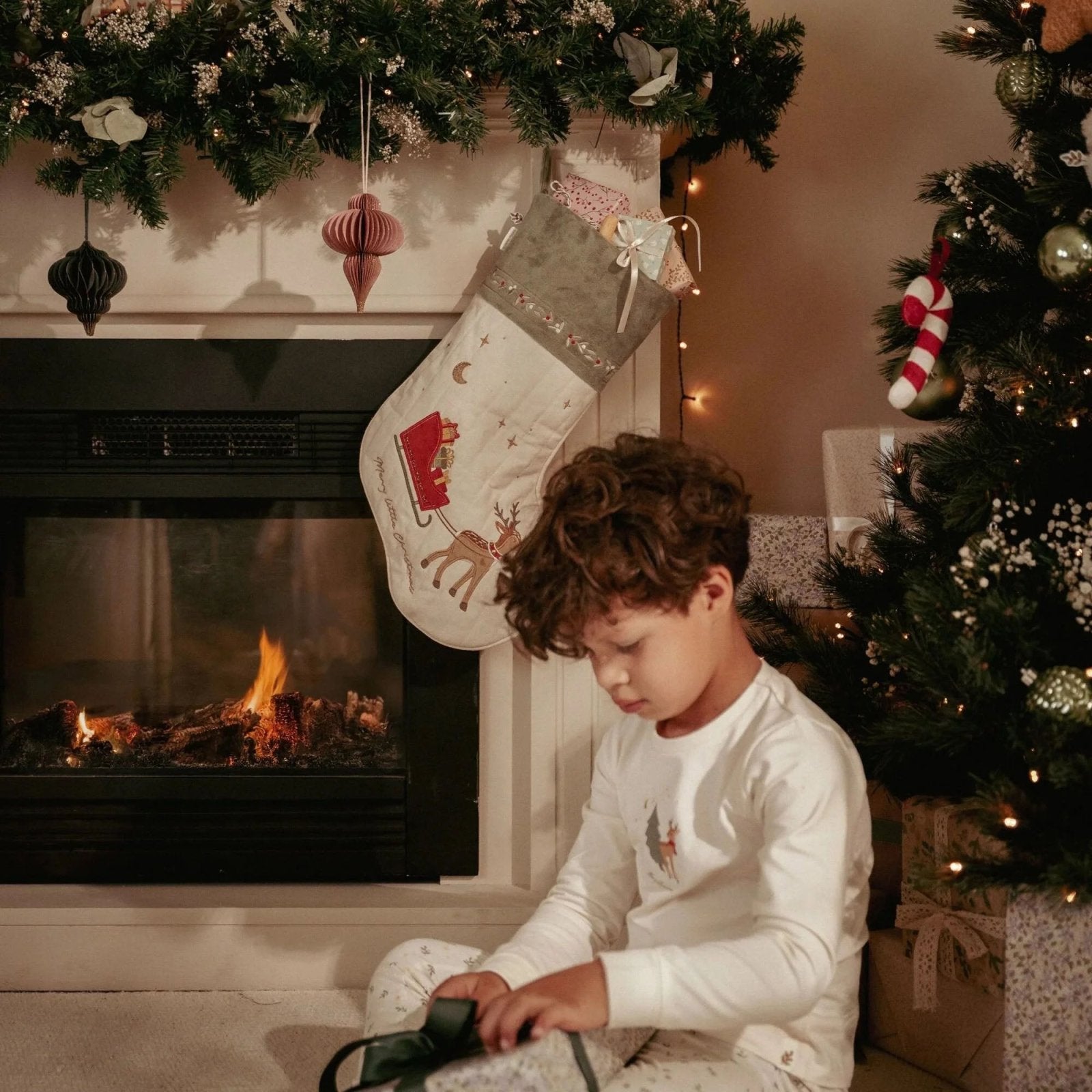 CALCETÍN NAVIDEÑO LITTLE DUTCH PERSONALIZABLE - Happy Moments Baby