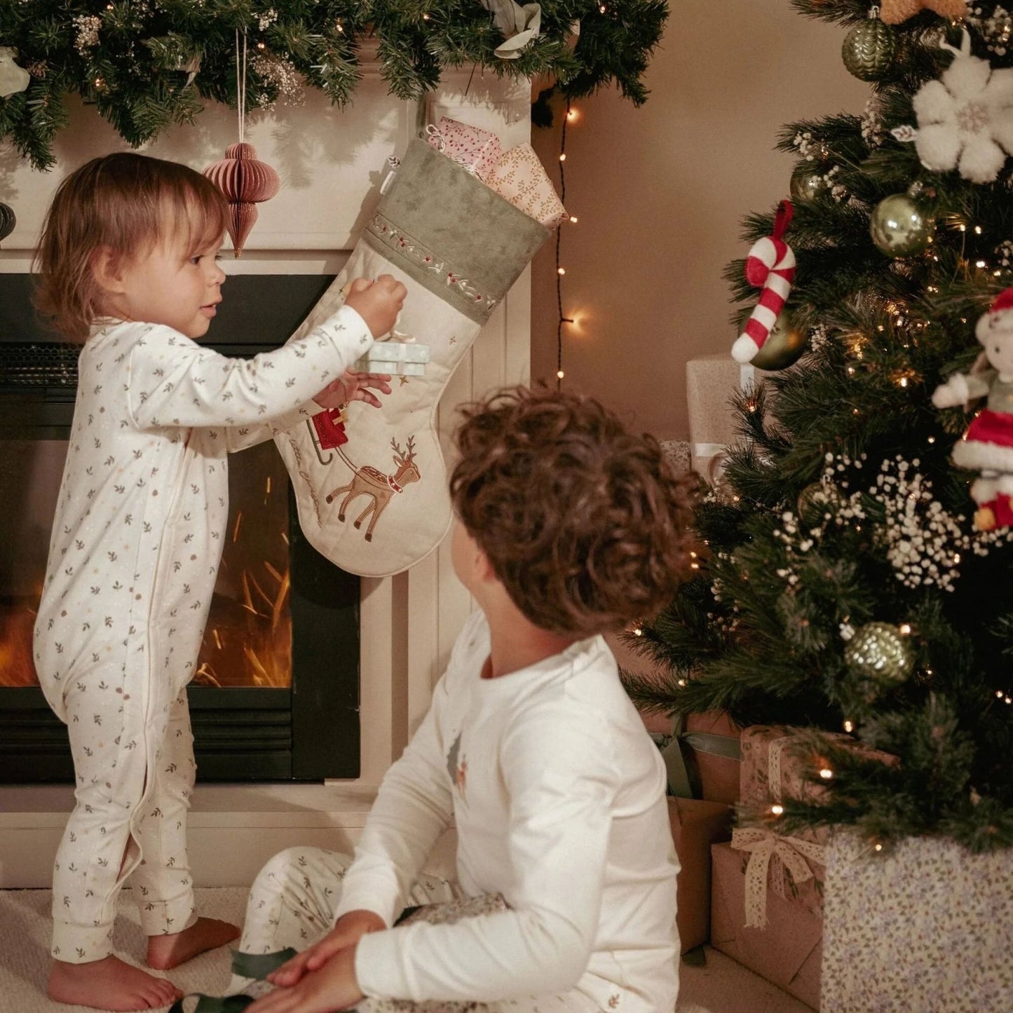 CALCETÍN NAVIDEÑO LITTLE DUTCH PERSONALIZABLE - Happy Moments Baby