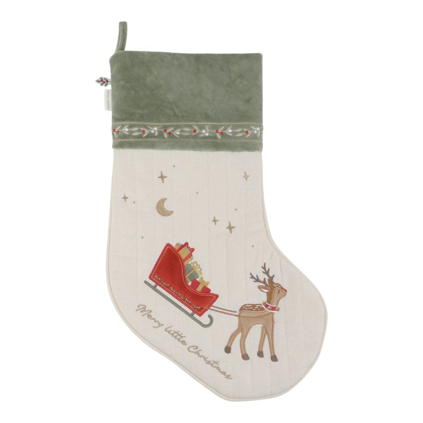 CALCETÍN NAVIDEÑO LITTLE DUTCH PERSONALIZABLE - Happy Moments Baby