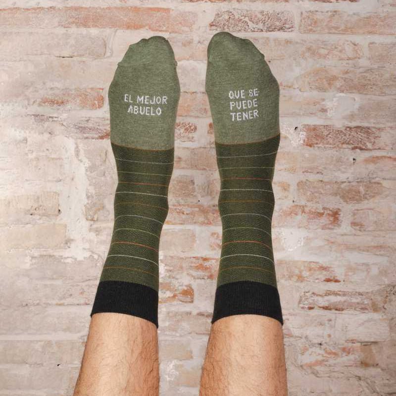 CALCETINES UO ·EL MEJOR ABUELO QUE SE PUEDE TENER· - Happy Moments Baby