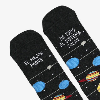 CALCETINES UO ·EL MEJOR PADRE DEL SISTEMA SOLAR· - Happy Moments Baby