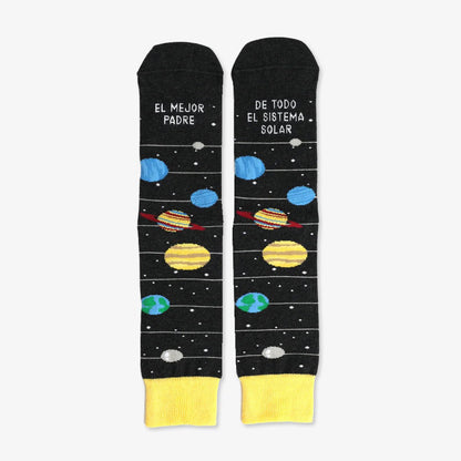 CALCETINES UO ·EL MEJOR PADRE DEL SISTEMA SOLAR· - Happy Moments Baby