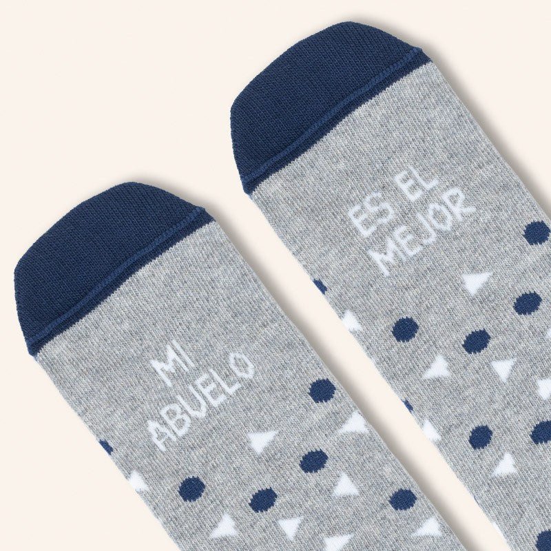 CALCETINES UO INFANTILES ·MI ABUELO ES EL MEJOR· - Happy Moments Baby