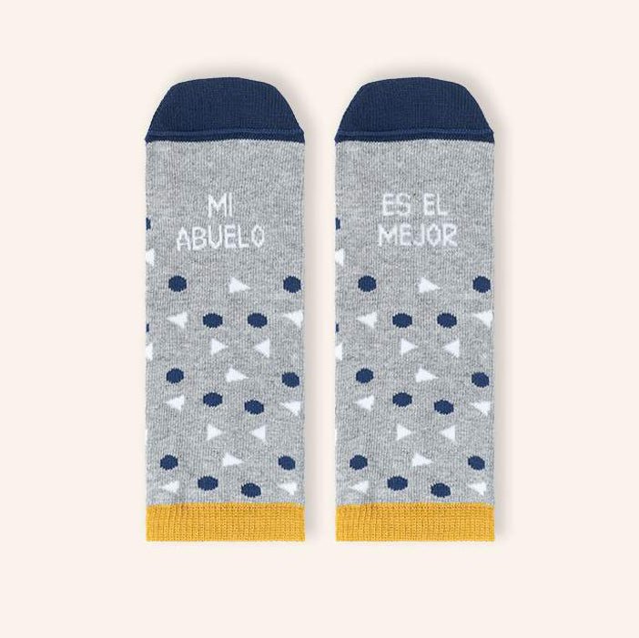 CALCETINES UO INFANTILES ·MI ABUELO ES EL MEJOR· - Happy Moments Baby