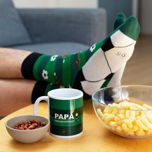 CALCETINES UO ·PAPÁ, TÚ SÍ QUE ERES UN PARTIDAZO· - Happy Moments Baby