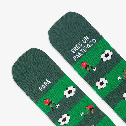 CALCETINES UO ·PAPÁ, TÚ SÍ QUE ERES UN PARTIDAZO· - Happy Moments Baby