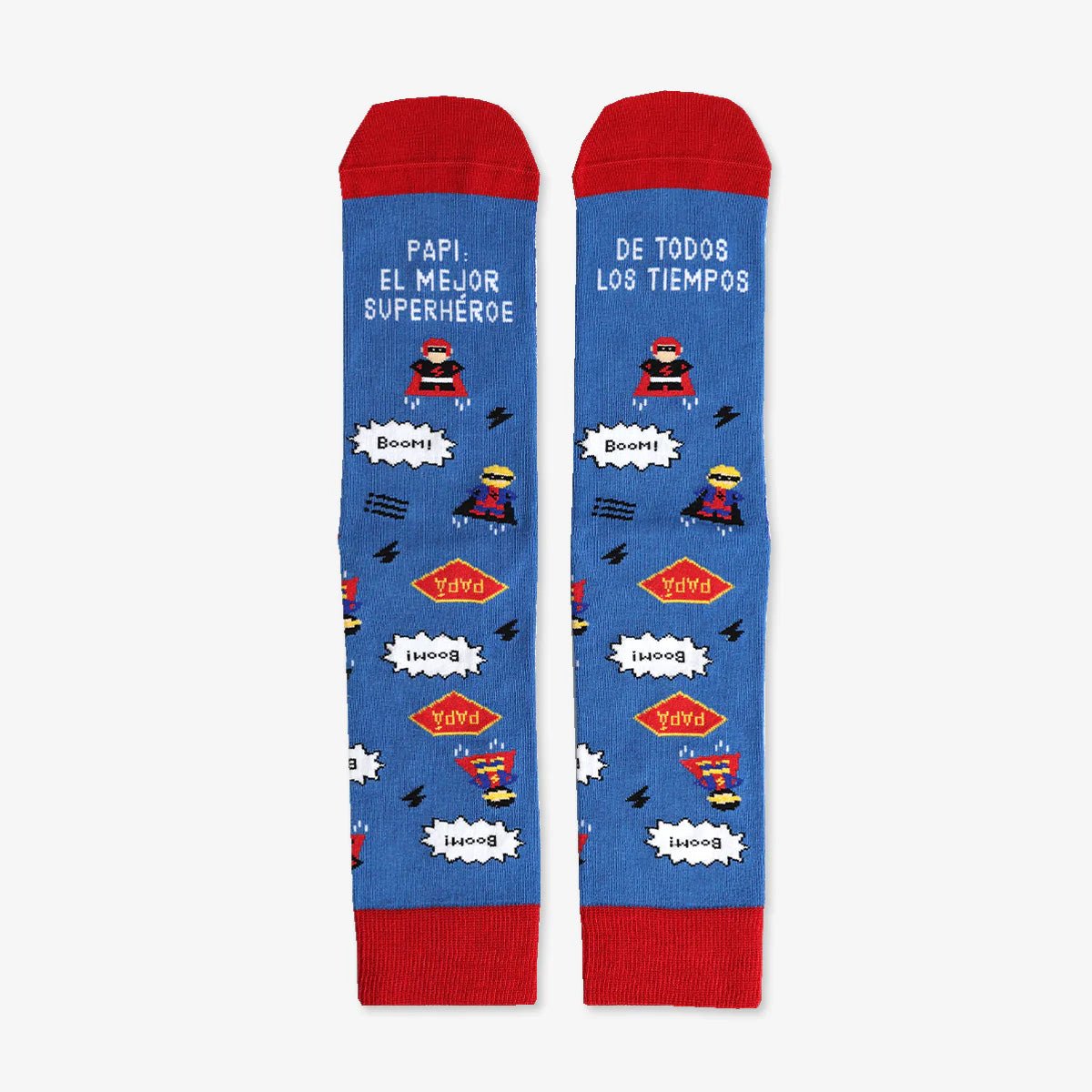CALCETINES UO ·PAPI: EL MEJOR SUPERHÉROE DE TODOS LOS TIEMPOS· - Happy Moments Baby