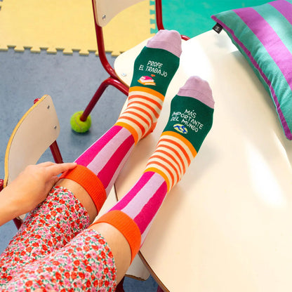 CALCETINES UO ·PROFE: EL TRABAJO MÁS IMPORTANTE DEL MUNDO· - Happy Moments Baby