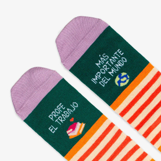 CALCETINES UO ·PROFE: EL TRABAJO MÁS IMPORTANTE DEL MUNDO· - Happy Moments Baby