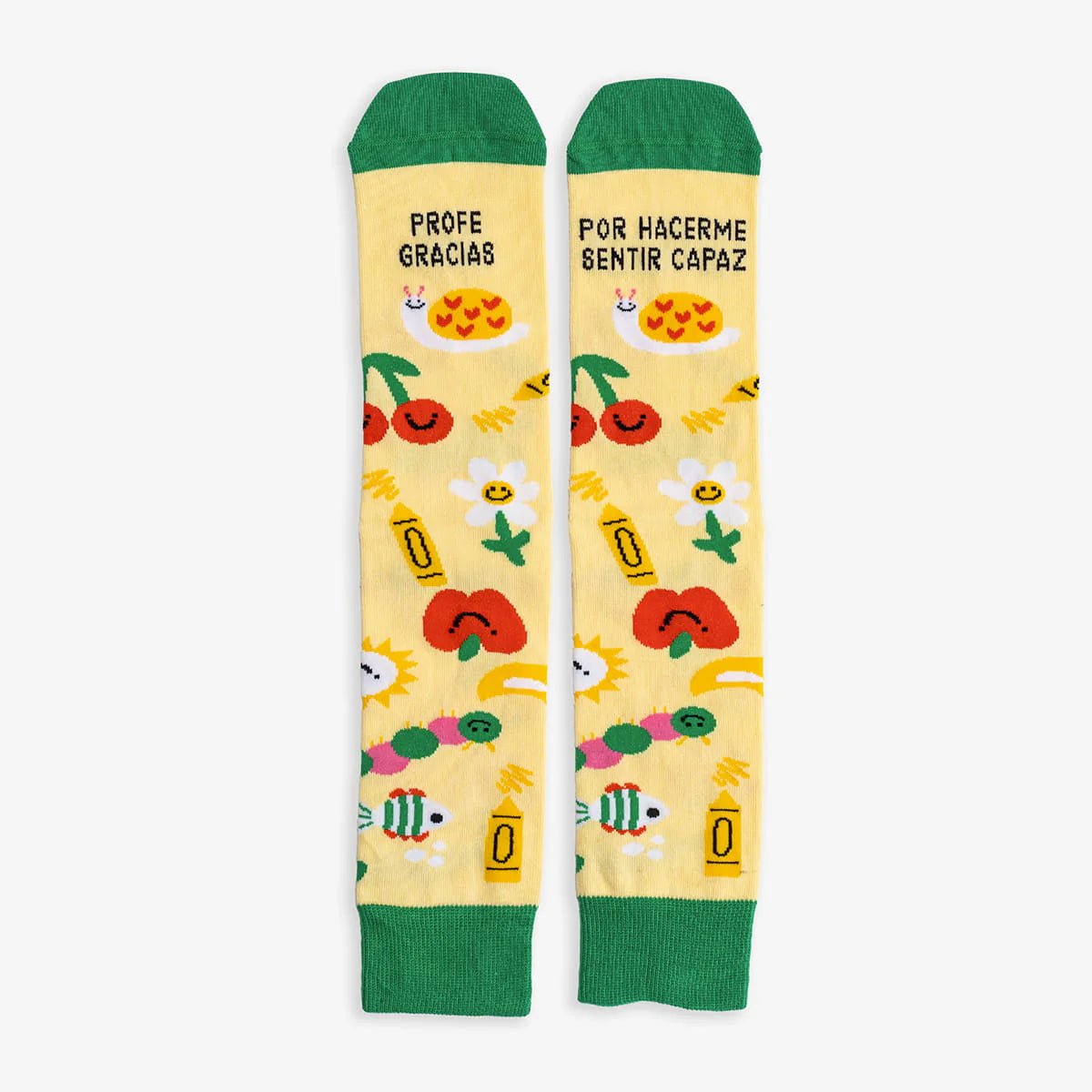 CALCETINES UO ·PROFE, GRACIAS POR HACERME SENTIR CAPAZ· - Happy Moments Baby