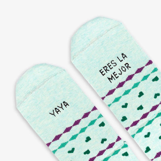 CALCETINES UO ·YAYA ERES LA MEJOR· - Happy Moments Baby