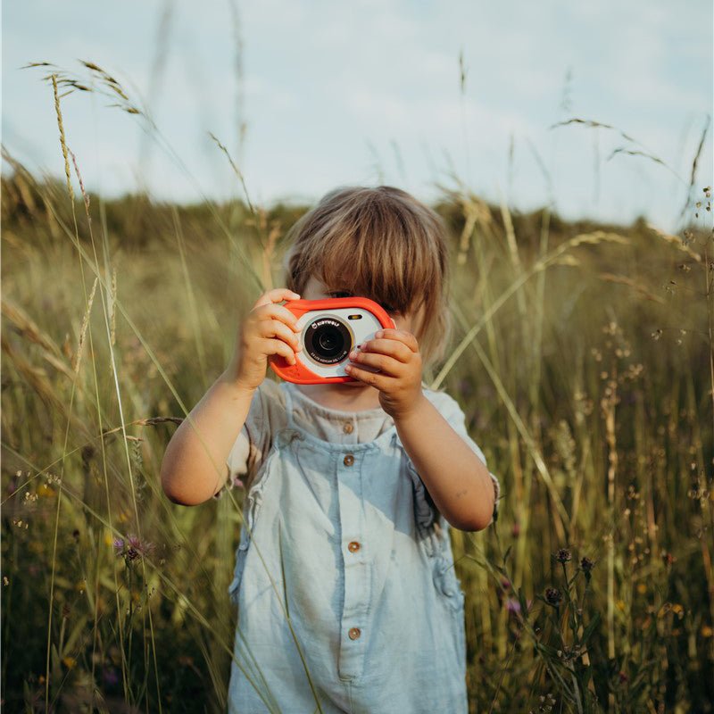 CÁMARA DIGITAL DE FOTOS INFANTIL ·KIDYCAM NARANJA· - Happy Moments Baby