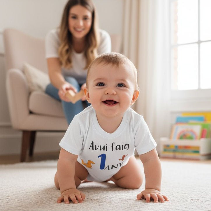 CAMISETA CUMPLEAÑOS ·DINOS· - Happy Moments Baby