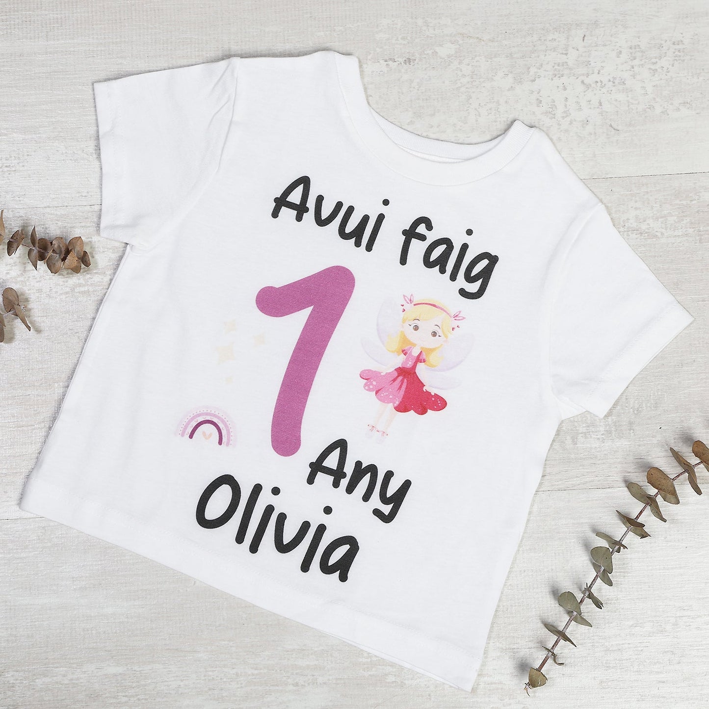 CAMISETA CUMPLEAÑOS ·HADAS· - Happy Moments Baby