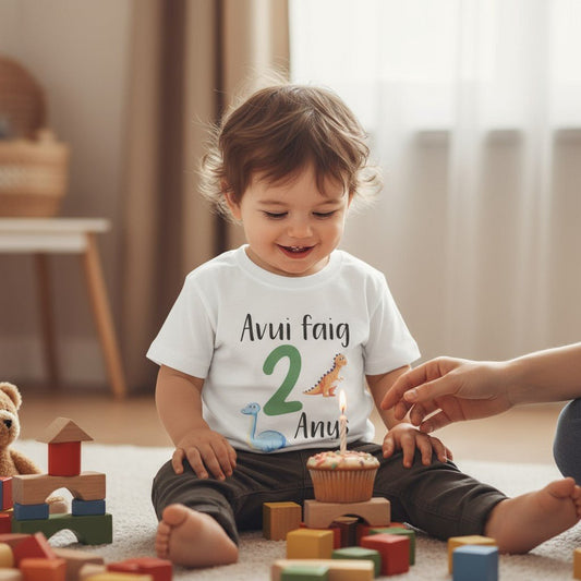 CAMISETA CUMPLEAÑOS ·JURASSIC· - Happy Moments Baby