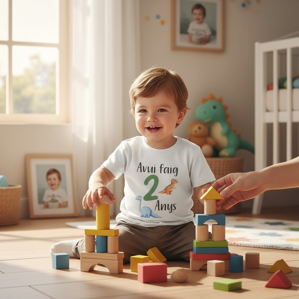 CAMISETA CUMPLEAÑOS ·JURASSIC· - Happy Moments Baby