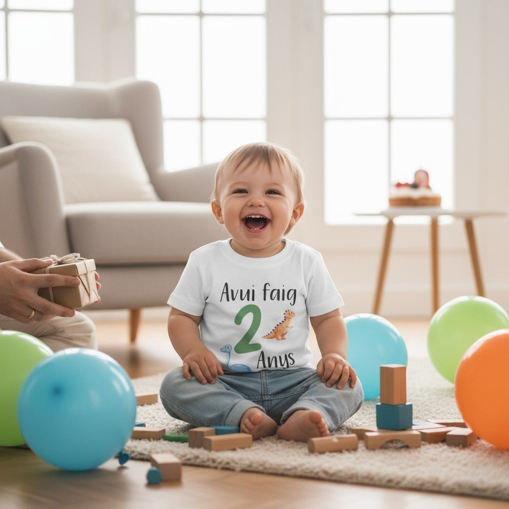 CAMISETA CUMPLEAÑOS ·JURASSIC· - Happy Moments Baby