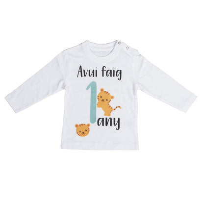 CAMISETA CUMPLEAÑOS ·TIGRES· - Happy Moments Baby