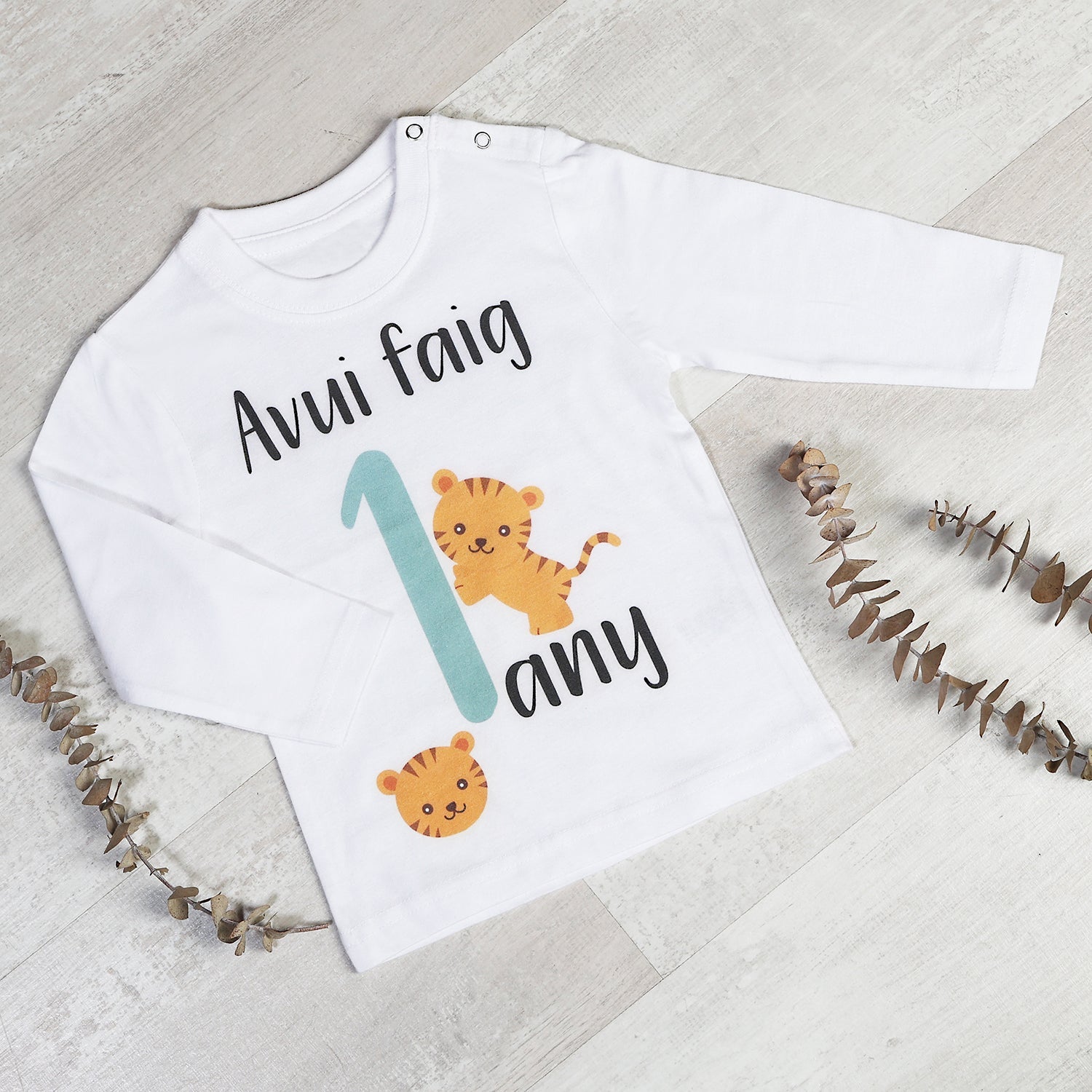 CAMISETA CUMPLEAÑOS ·TIGRES· - Happy Moments Baby