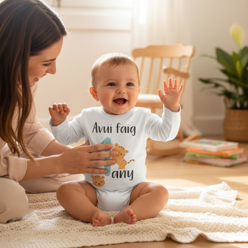 CAMISETA CUMPLEAÑOS ·TIGRES· - Happy Moments Baby