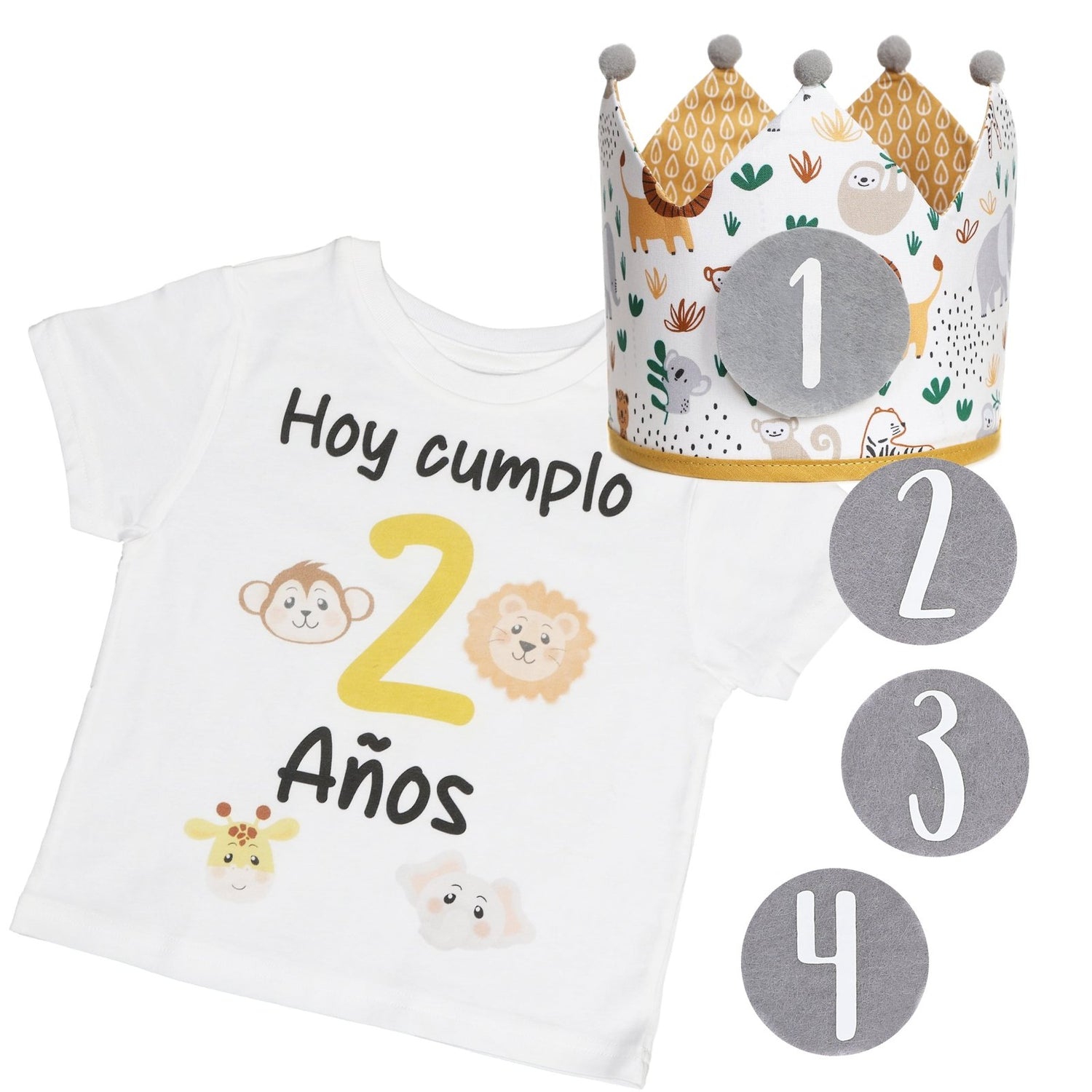 CAMISETA CUMPLEAÑOS ·WILD LIFE· - Happy Moments Baby