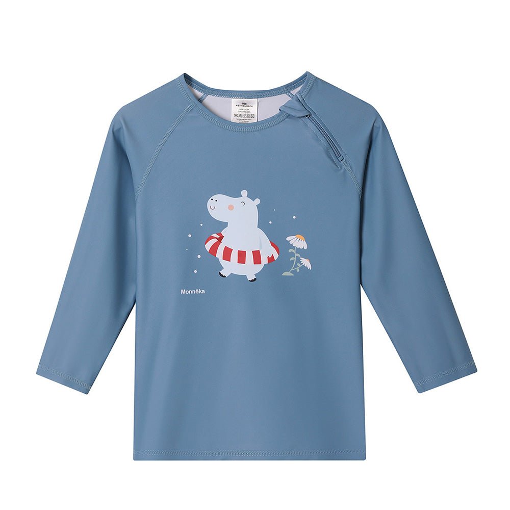 CAMISETA DE PROTECCIÓN SOLAR TUTETE ·MANGA LARGA HIPPOS· - Happy Moments Baby