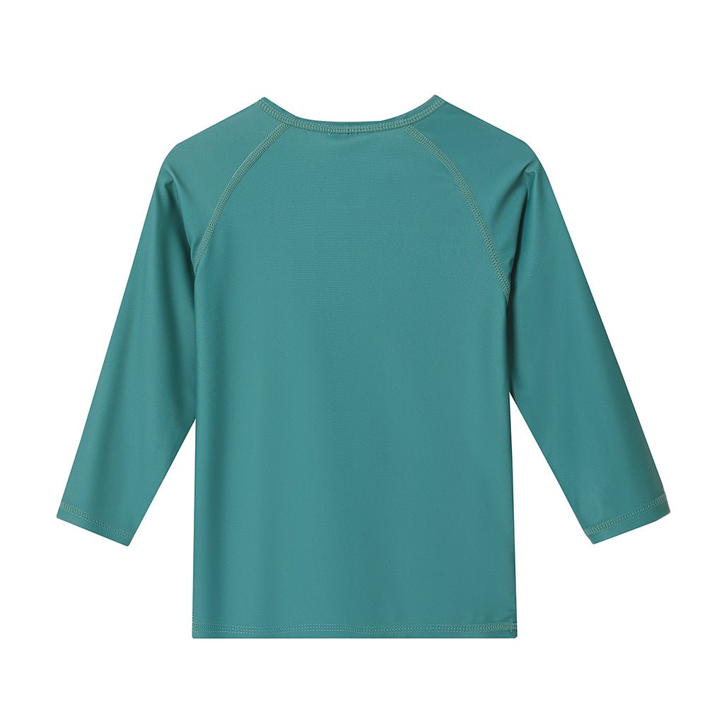 CAMISETA DE PROTECCIÓN SOLAR TUTETE ·MANGA LARGA WHALE TEAL· - Happy Moments Baby